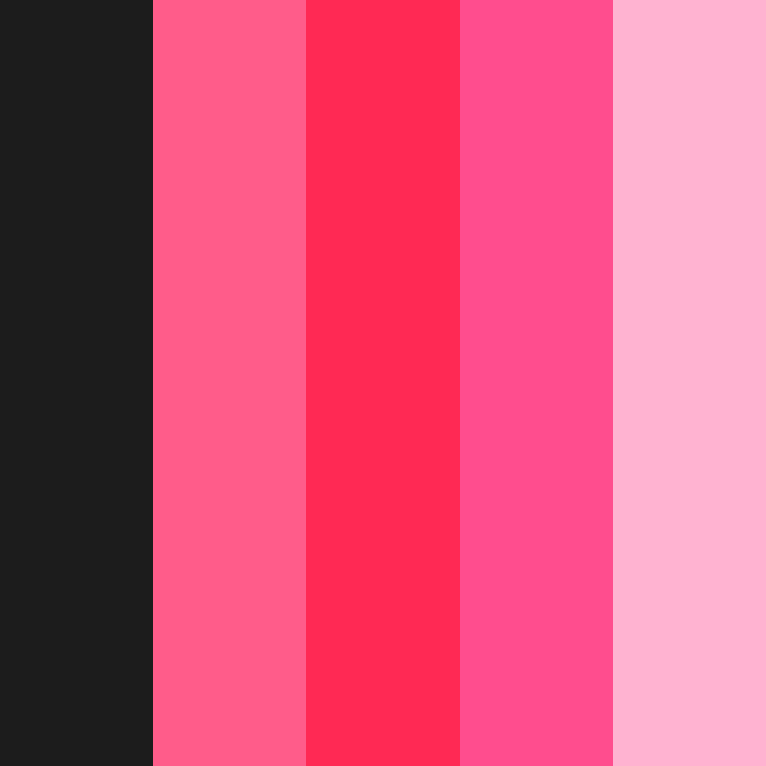 Download pink sunset color palette PNG image (square)