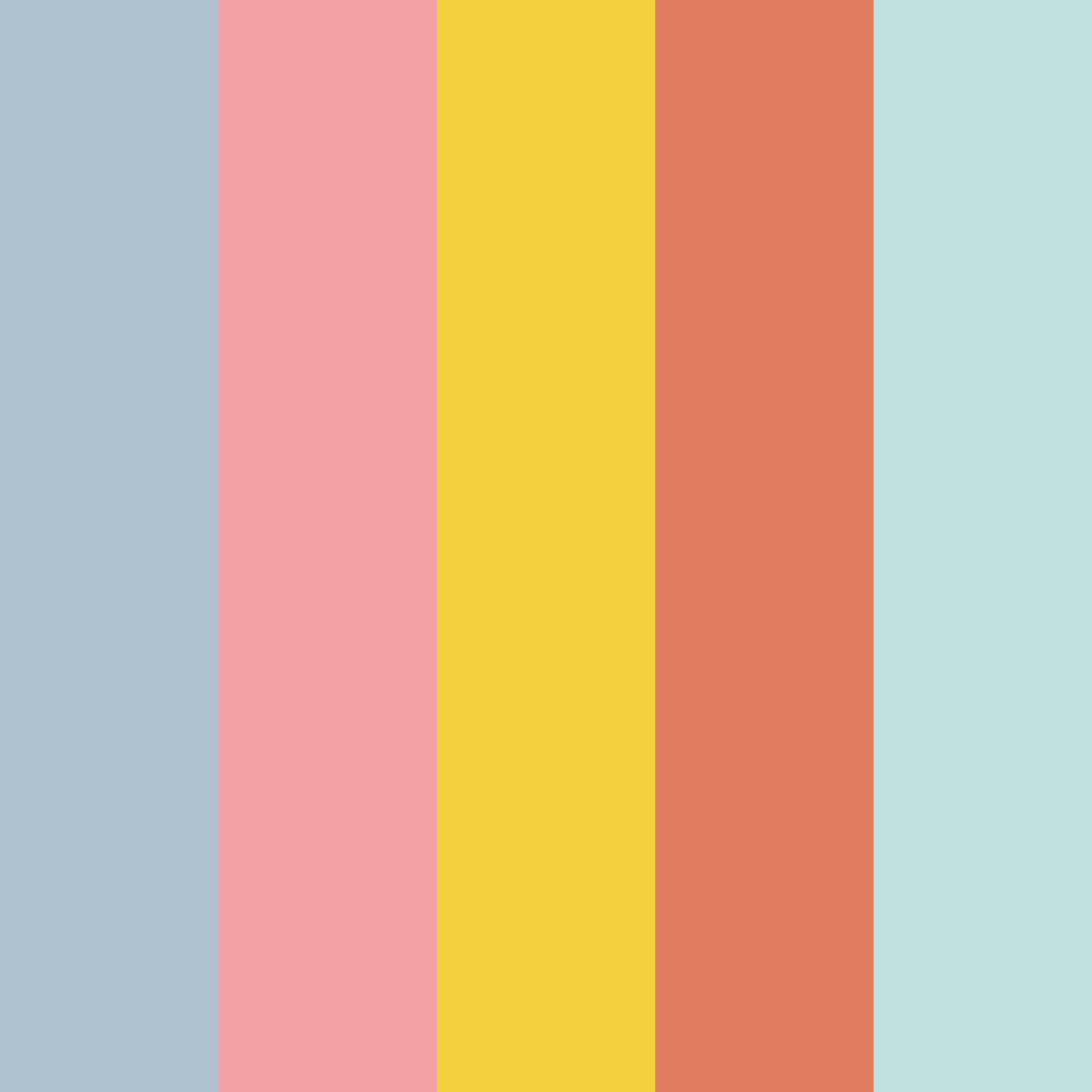 Download japanese serenity color palette PNG image (square)