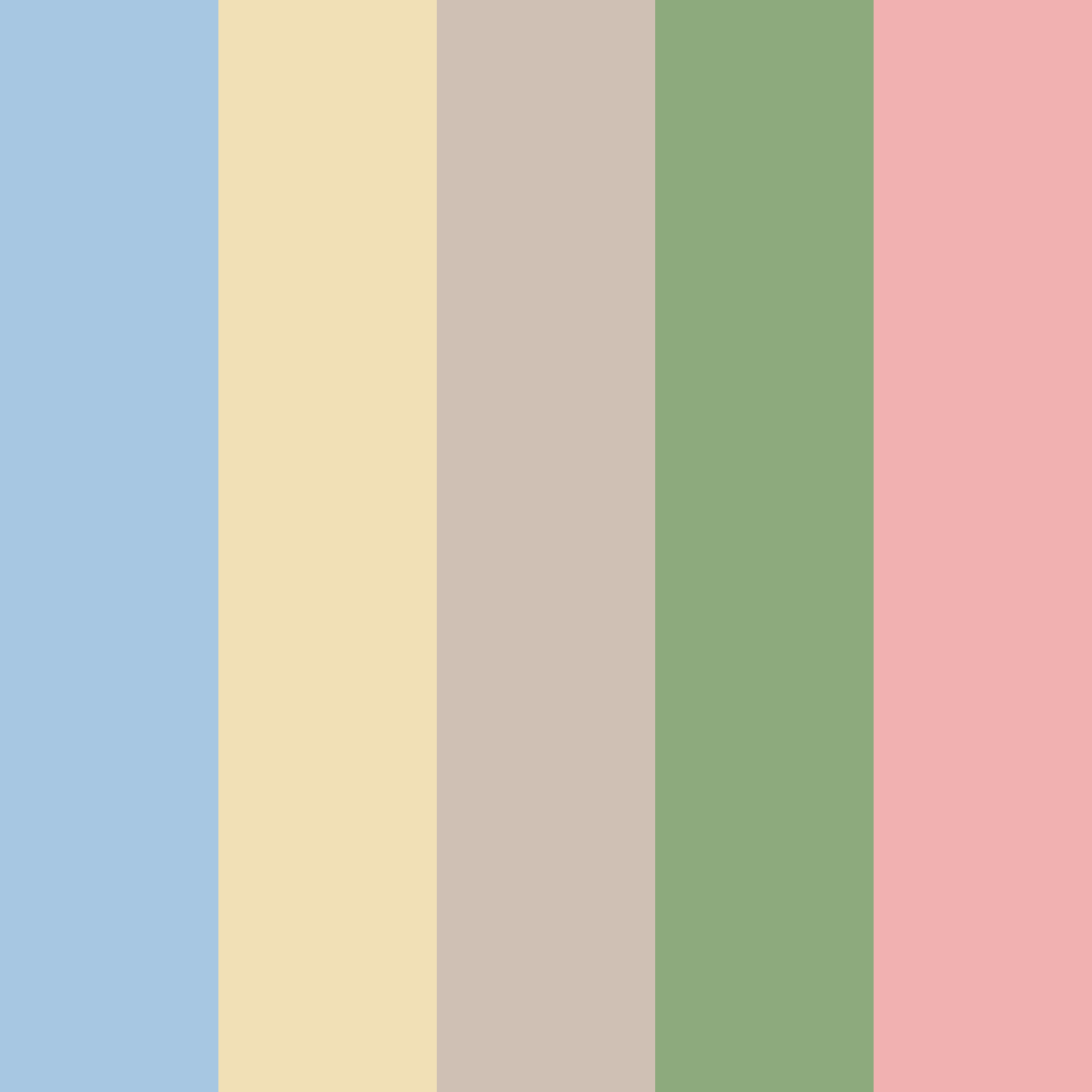 Download scandinavian serenity color palette PNG image (square)