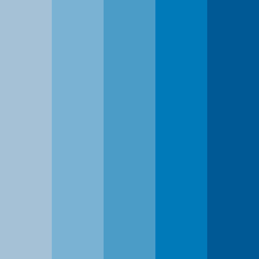 Download frozen blue color palette PNG image (square)