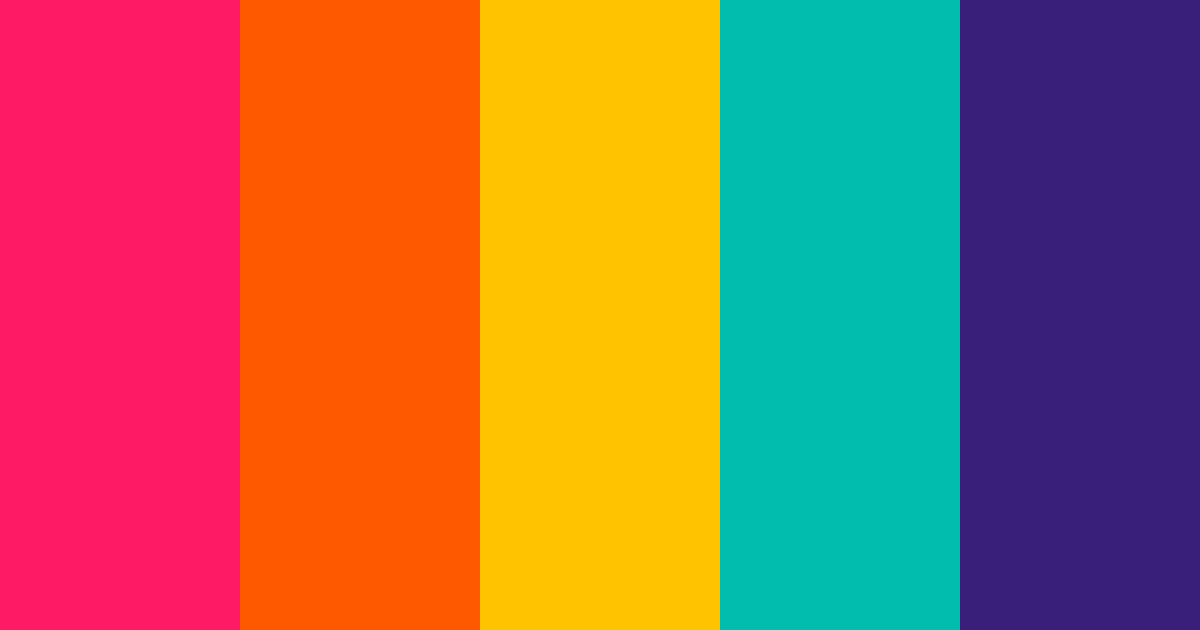Download disco nights color palette PNG image (landscape)