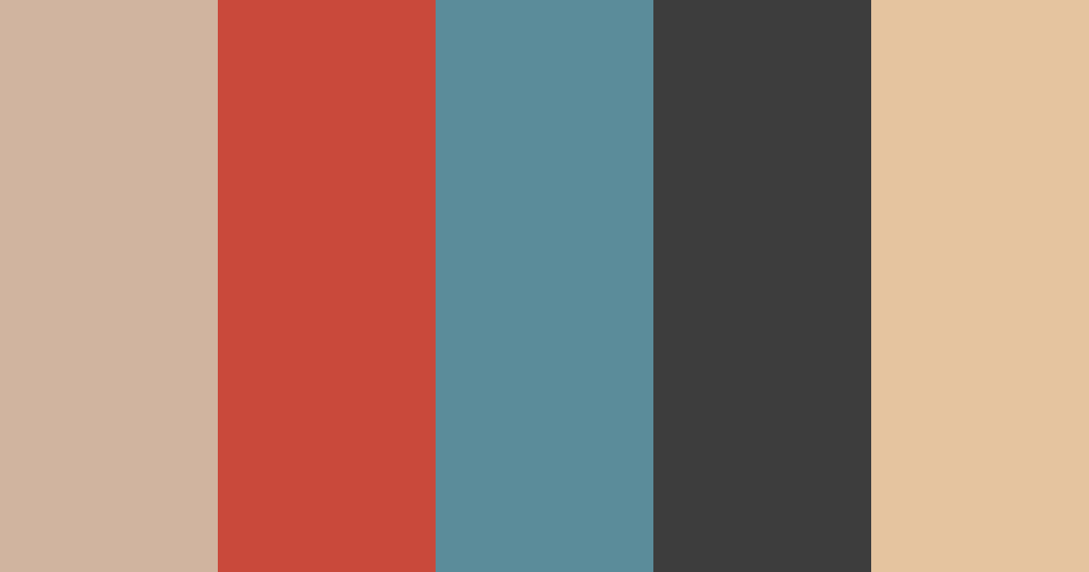 Download 70s retro color palette PNG image (landscape)