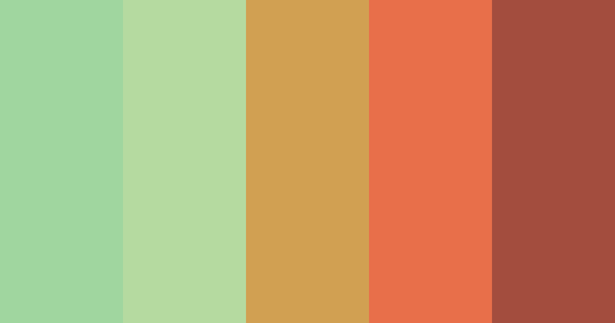 Download desert greenery color palette PNG image (landscape)