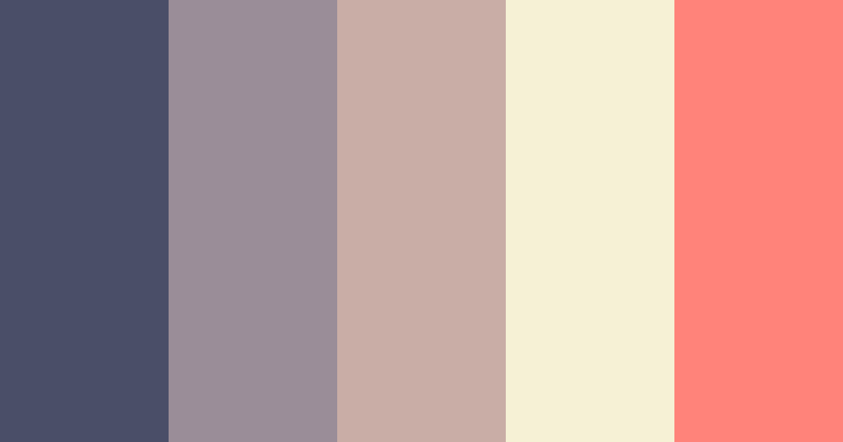 Download melancholy hues color palette PNG image (landscape)
