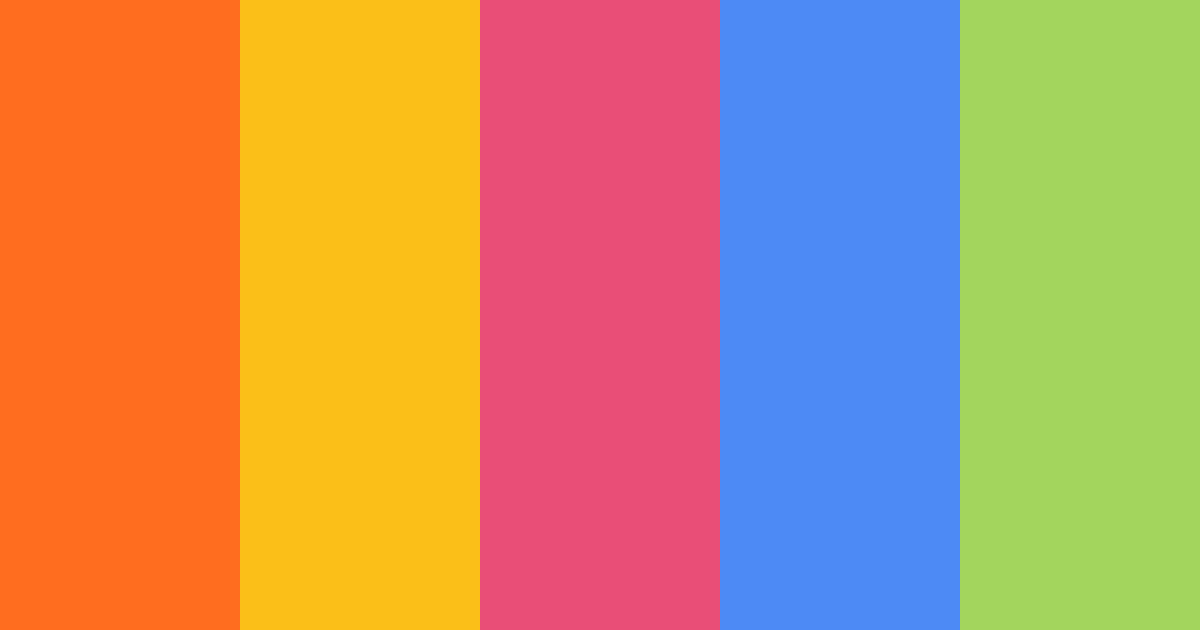 Download late 60s hippie color palette PNG image (landscape)