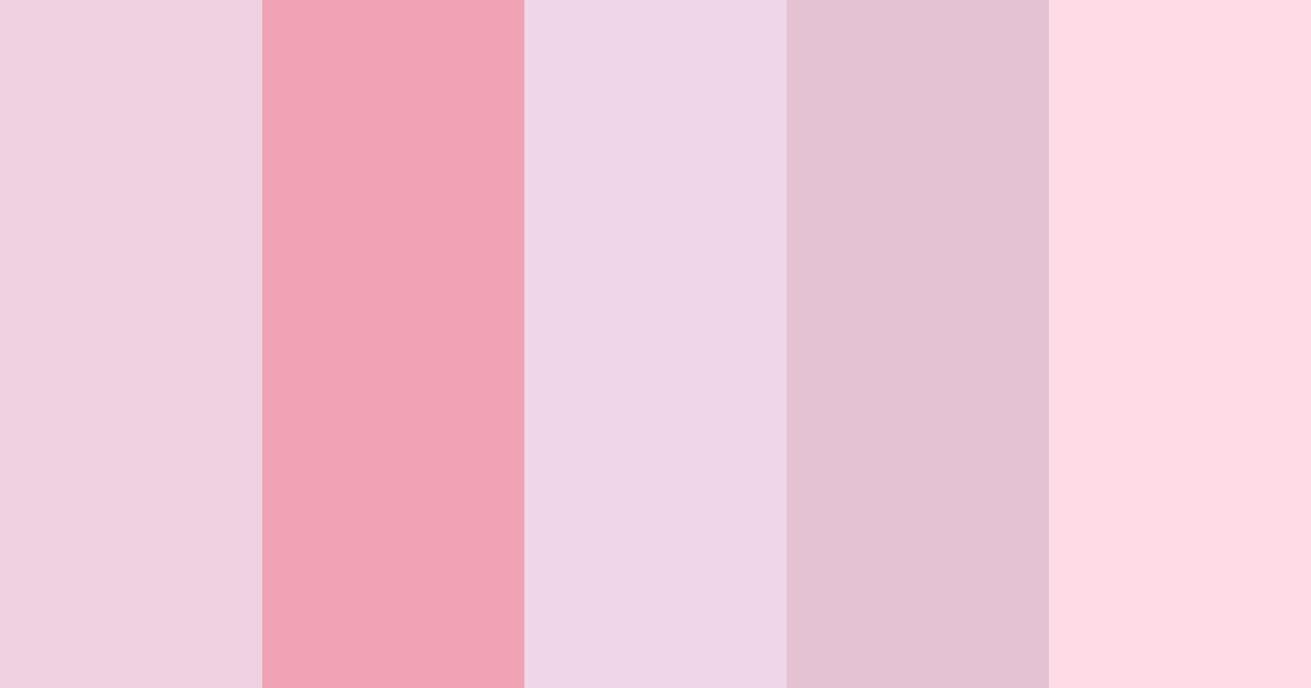 Download blush blossom color palette PNG image (landscape)