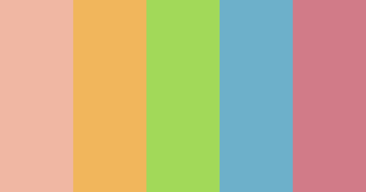 Download 90s vibe color palette PNG image (landscape)