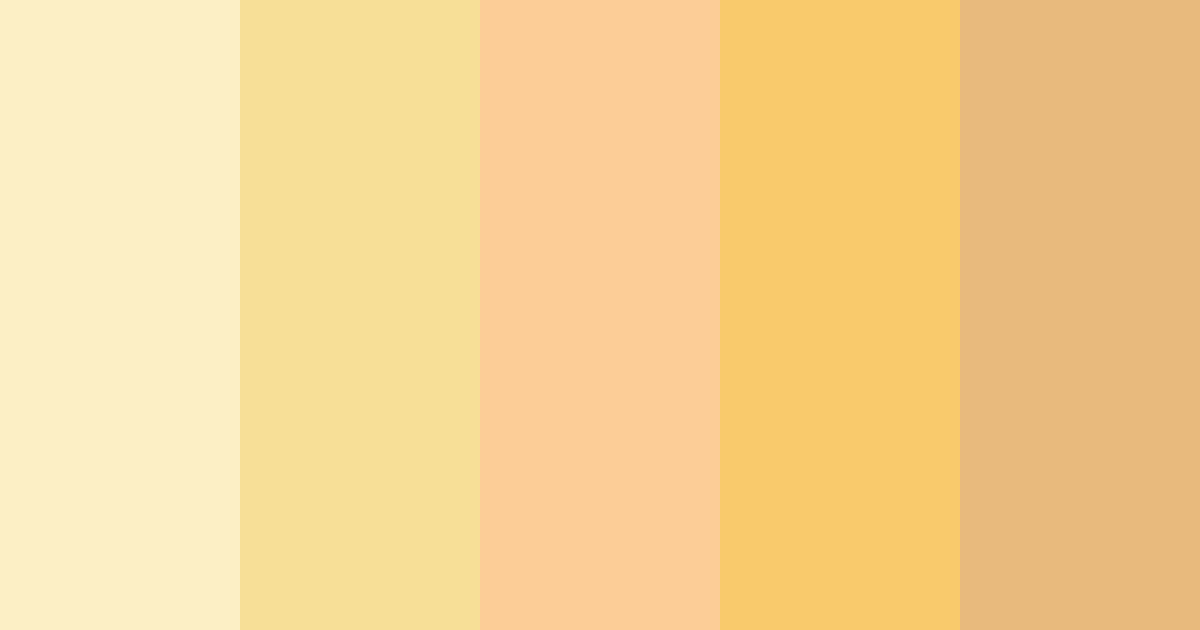 Download soft golden child color palette PNG image (landscape)