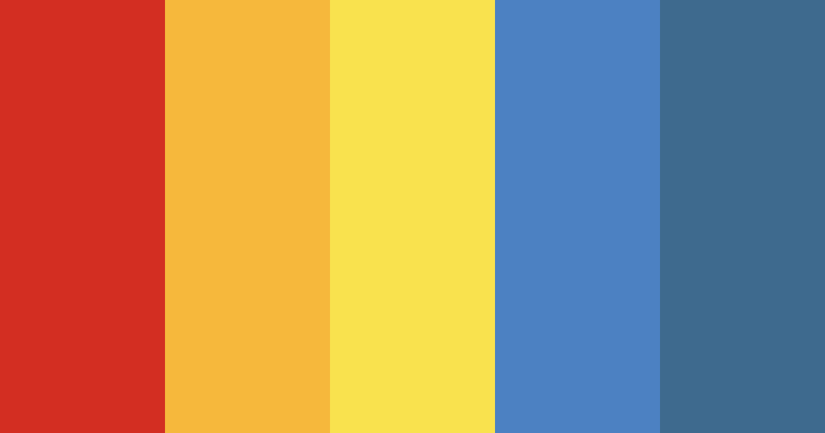 Download bauhaus color palette PNG image (landscape)
