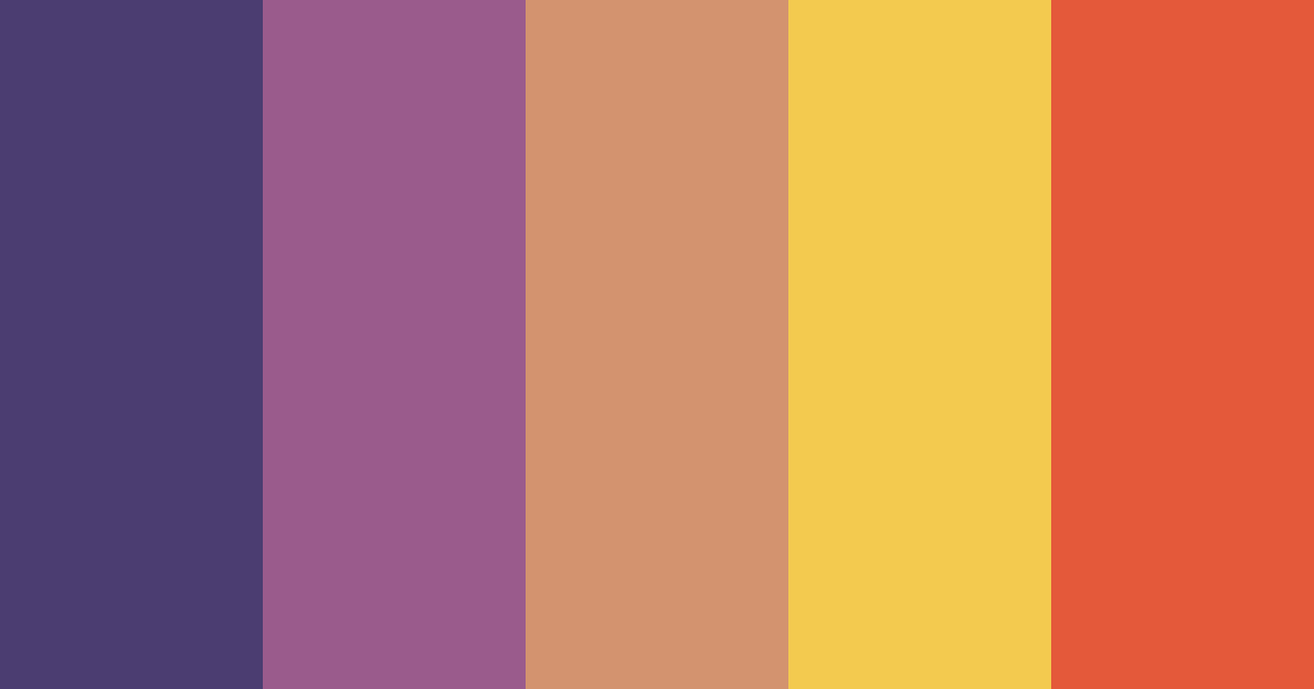 Download tarot mystique color palette PNG image (landscape)