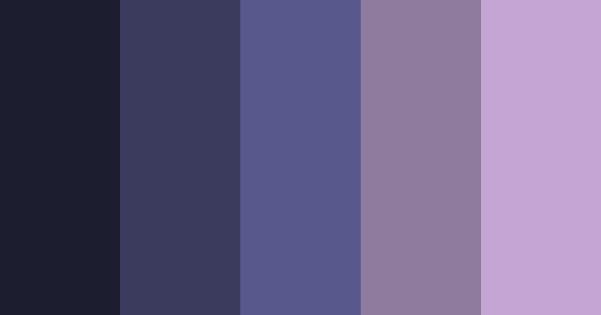 Download night color palette PNG image (landscape)