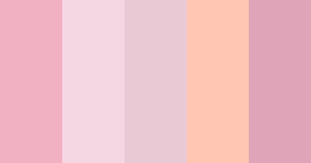 Download cherry blossom iced tea color palette PNG image (landscape)