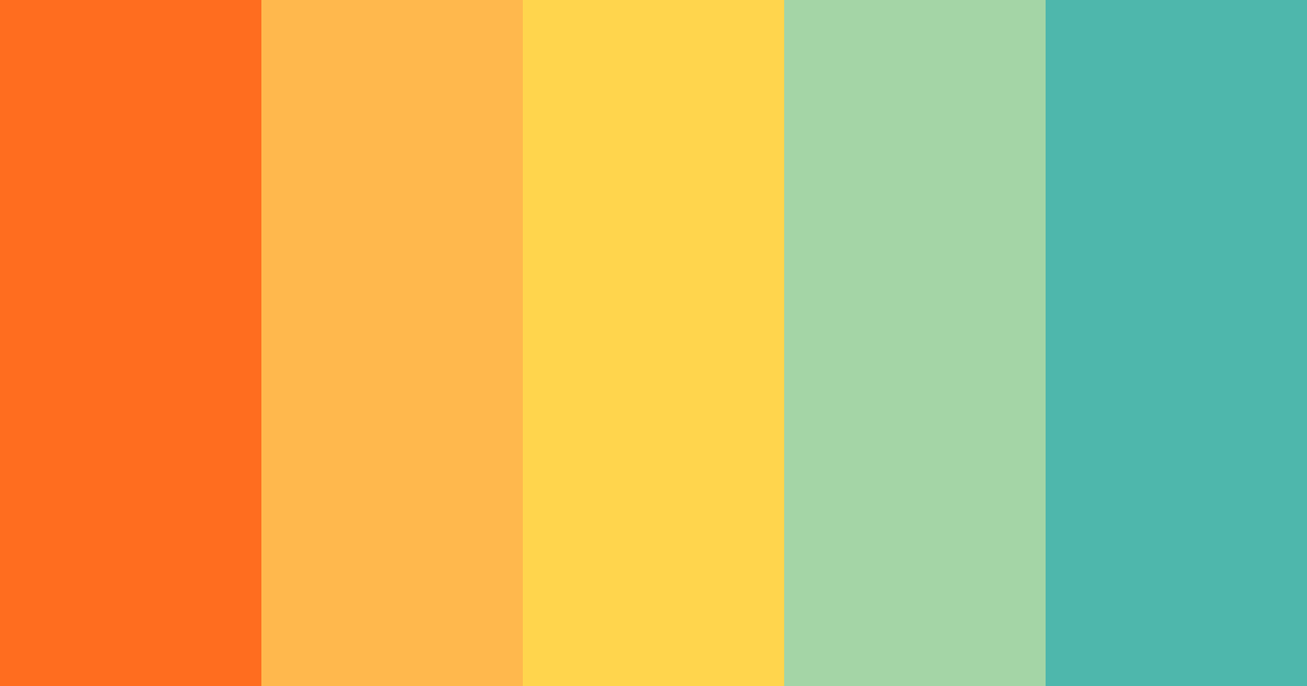 Download 60s vibes color palette PNG image (landscape)