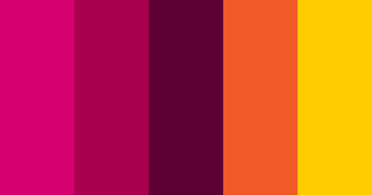 Download fuschia-blooded royal color palette PNG image (landscape)