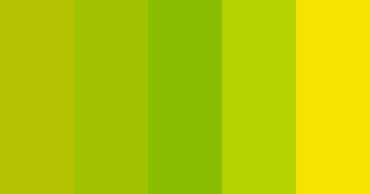 Download 70s chartreuse color palette PNG image (landscape)