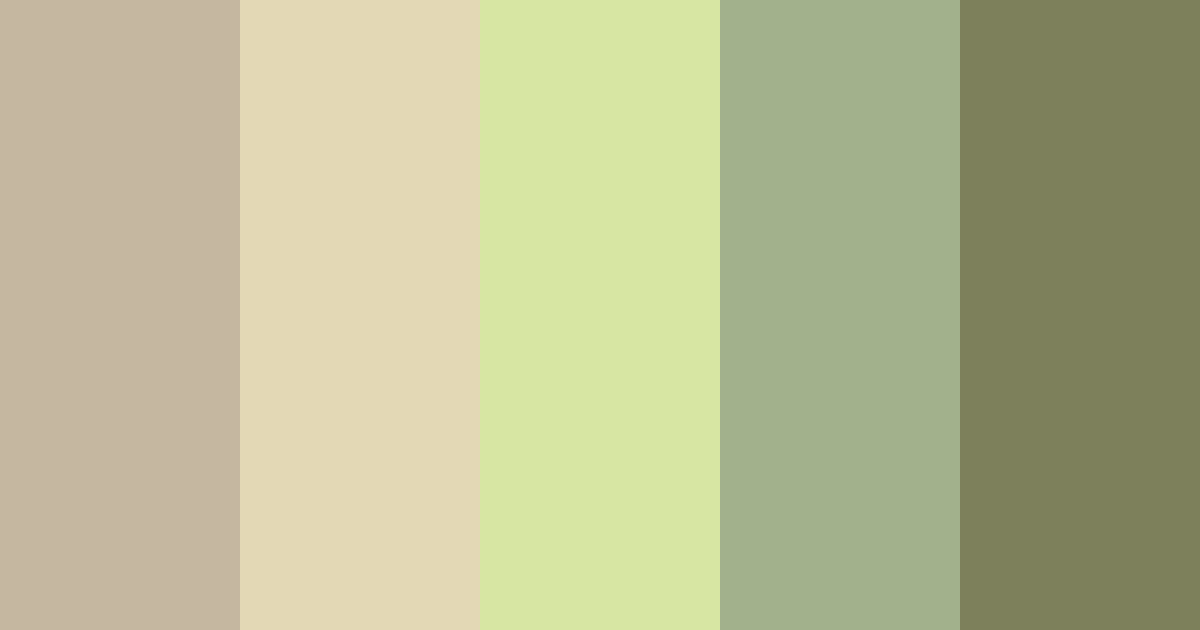 Download 70s chartreuse dreams color palette PNG image (landscape)