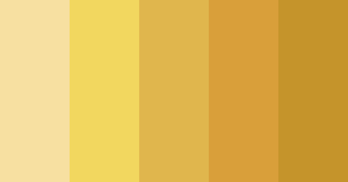 Download sun blonde color palette PNG image (landscape)