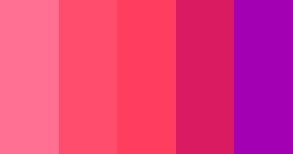 Download cyber pink color palette PNG image (landscape)