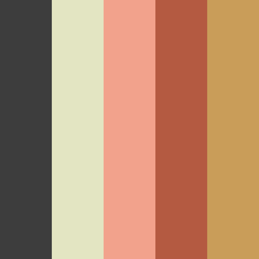 Download elegant earth color palette PNG image (square)