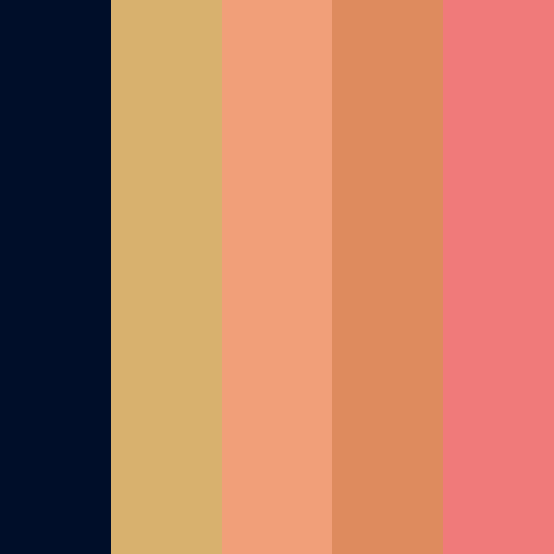 Download sunrise glow color palette PNG image (square)