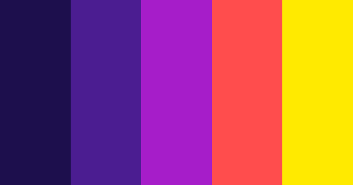 Download 80s blacklight rainbow color palette PNG image (landscape)