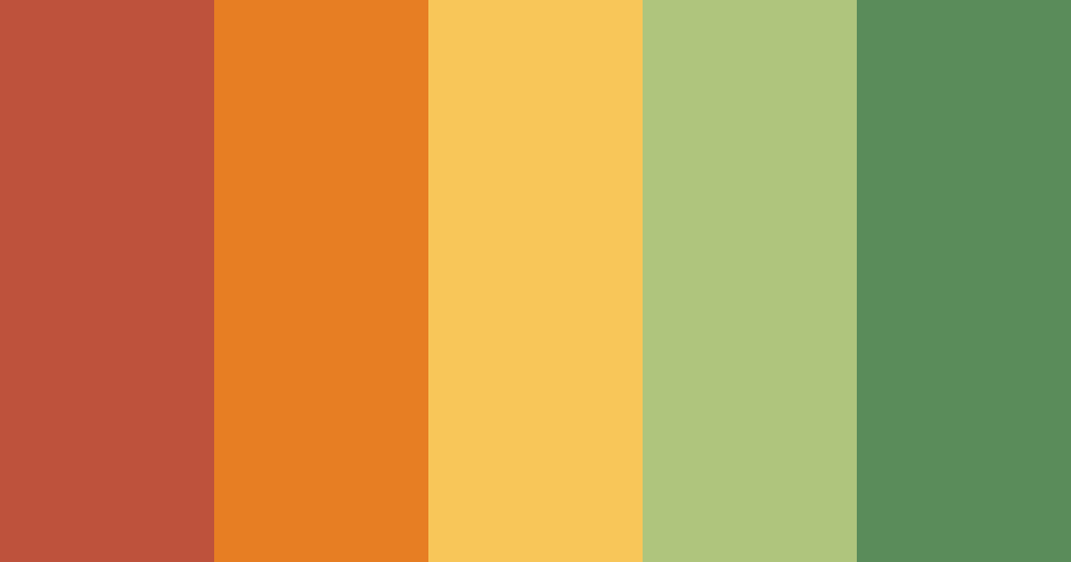 Download fall mountains color palette PNG image (landscape)