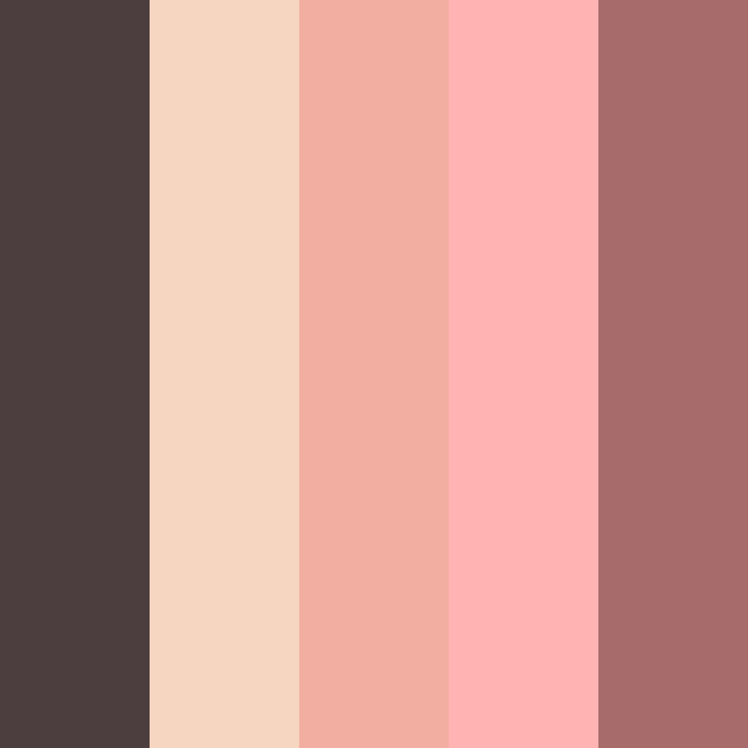 Download soft blush color palette PNG image (square)