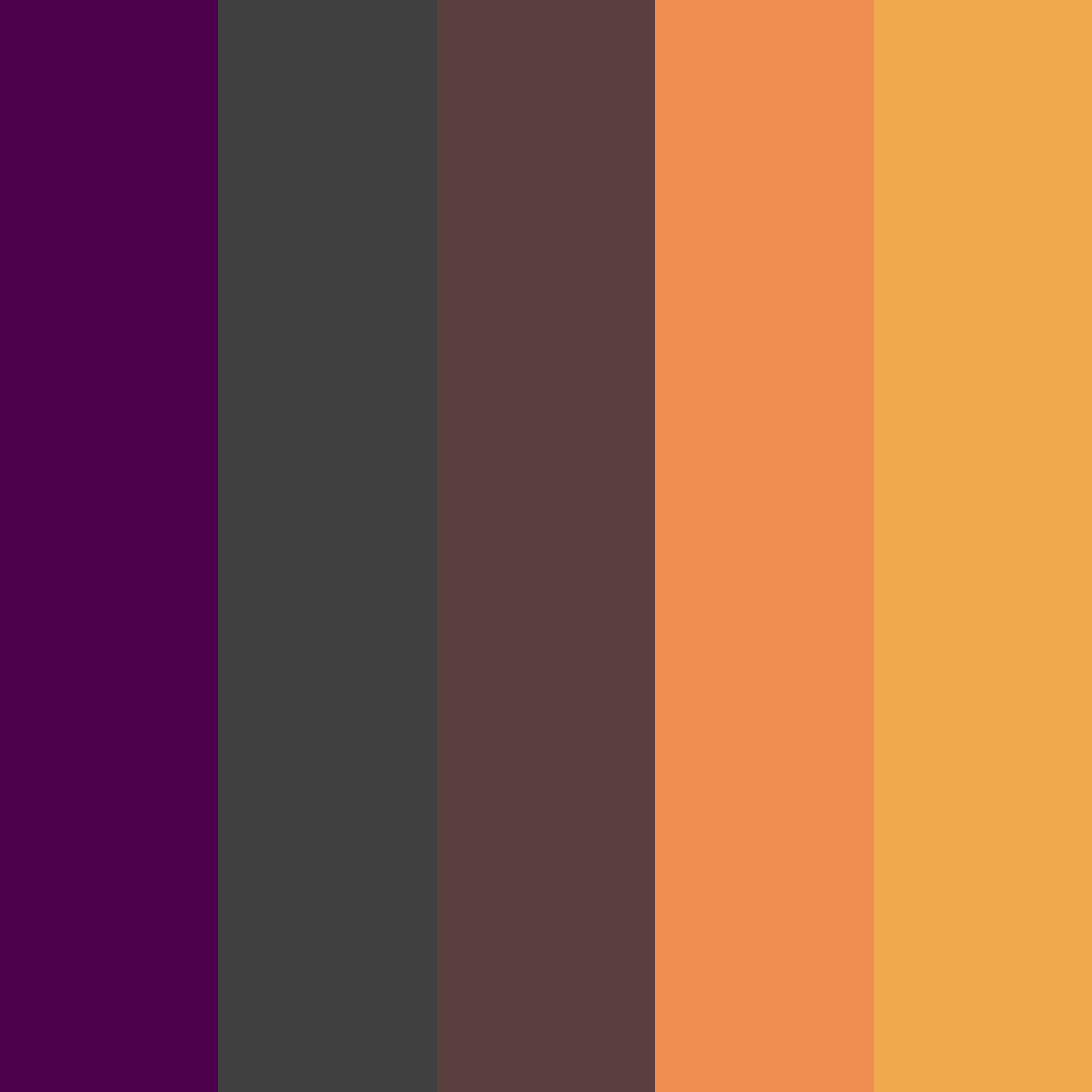 Download dark sunset color palette PNG image (square)