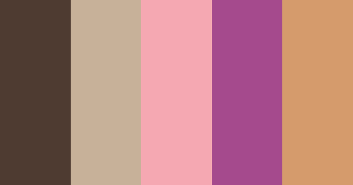 Download chocolate raspberry color palette PNG image (landscape)
