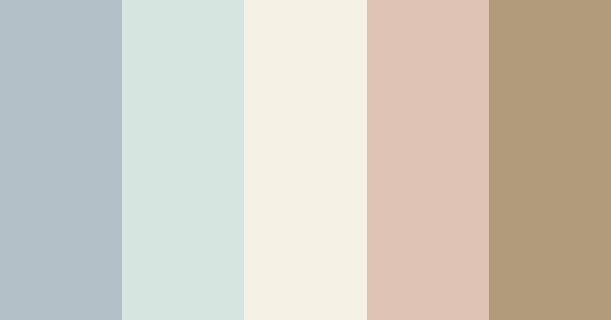 Download japandi serenity color palette PNG image (landscape)