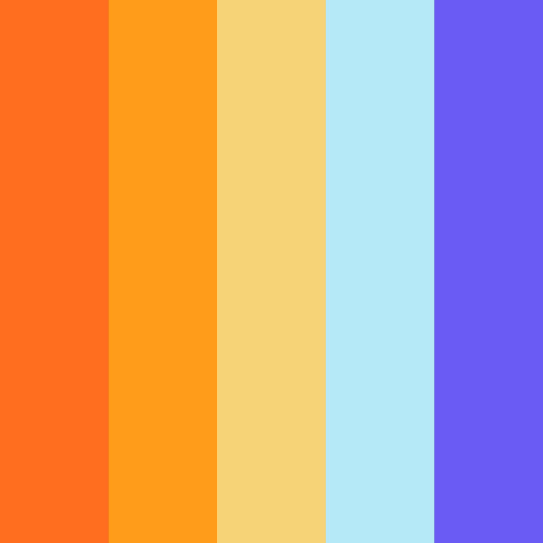 Download y2k vibes color palette PNG image (square)