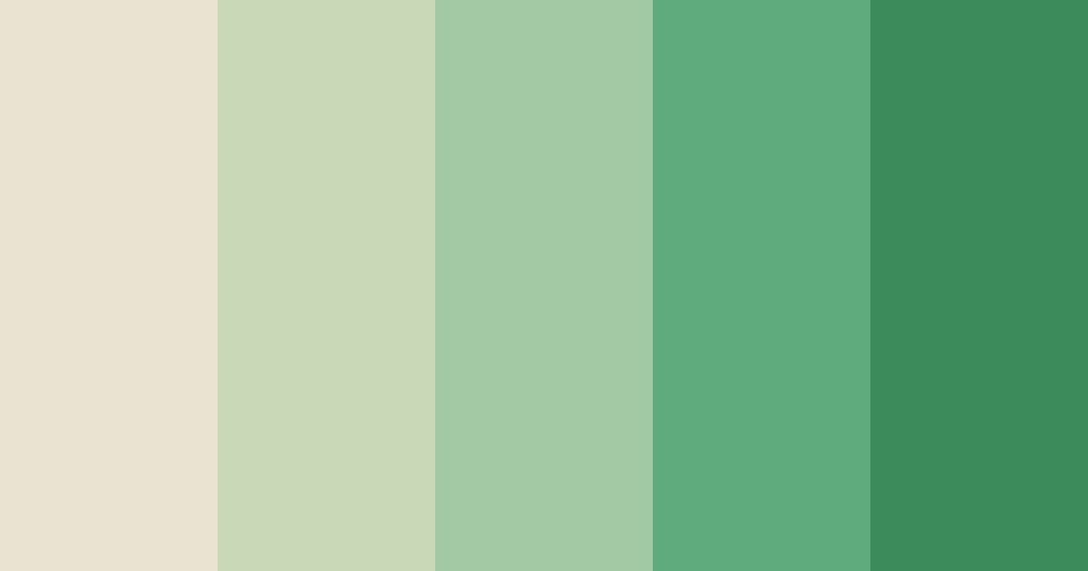 Download ivory and green color palette PNG image (landscape)