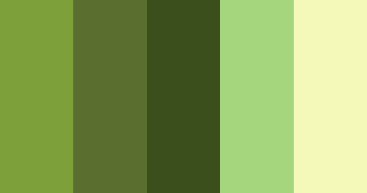 Download shrek green color palette PNG image (landscape)