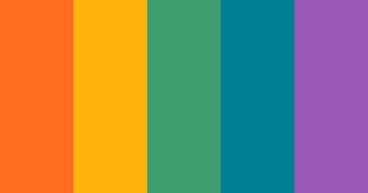 Download rainbow pride color palette PNG image (landscape)