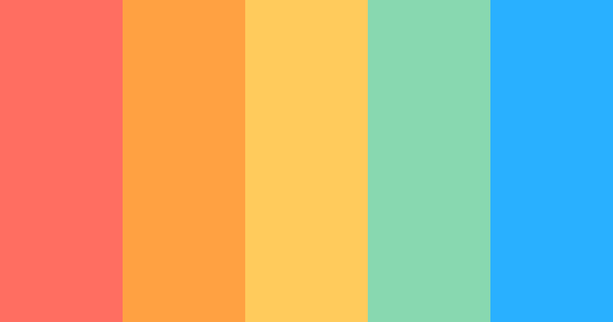 Download hawaiian sunrise color palette PNG image (landscape)