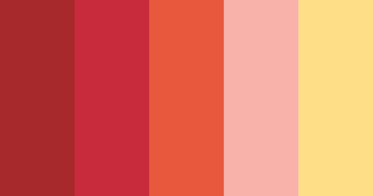 Download warm red winter night color palette PNG image (landscape)