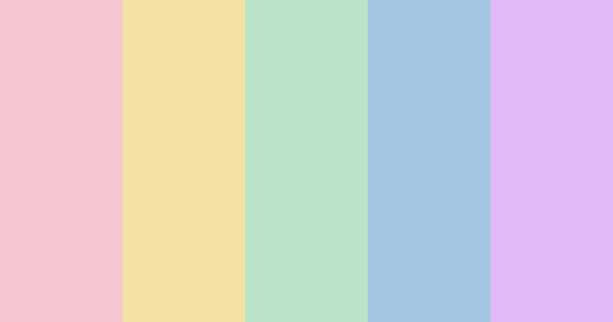 Download pastel dream color palette PNG image (landscape)