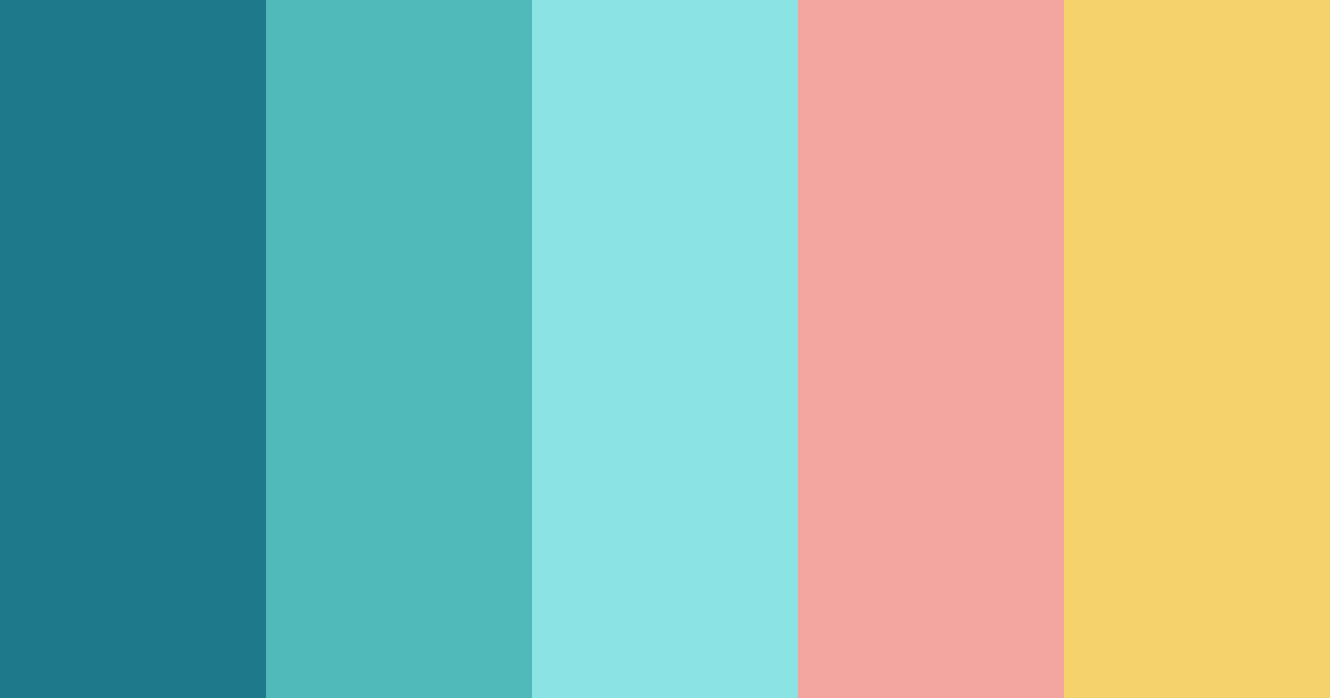 Download mermaid color palette PNG image (landscape)