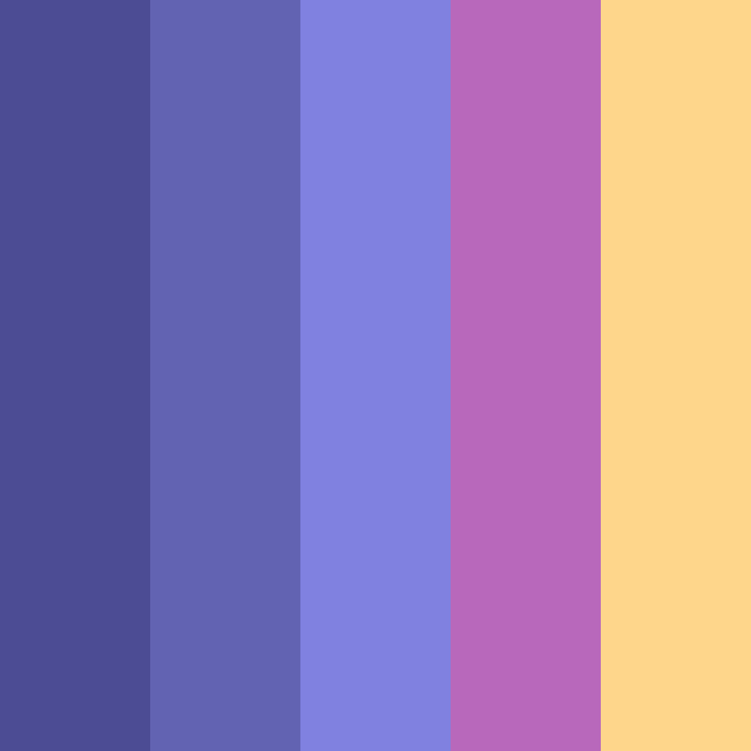 Download cyber vibe color palette PNG image (square)