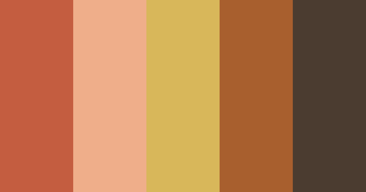 Download autumn glow color palette PNG image (landscape)
