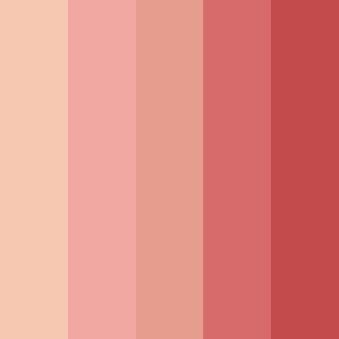 Download strawberry blonde color palette PNG image (square)