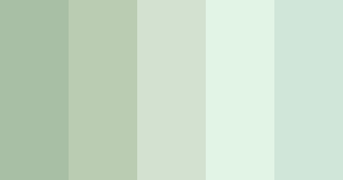 Download sage serenity color palette PNG image (landscape)