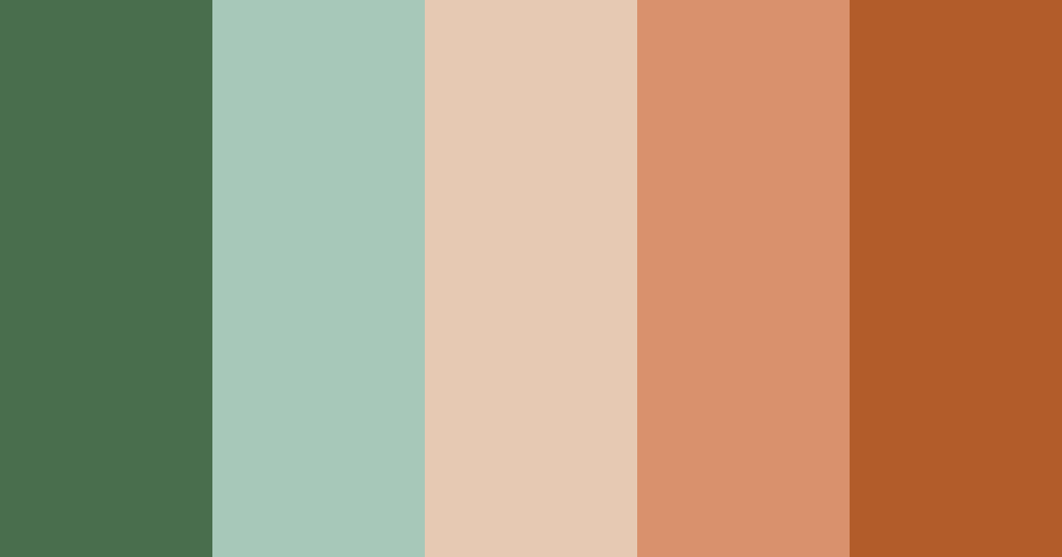Download mountain serenity color palette PNG image (landscape)