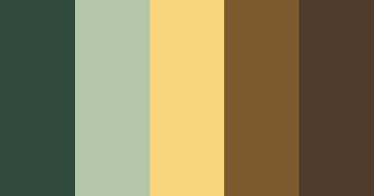 Download earthy harmony color palette PNG image (landscape)