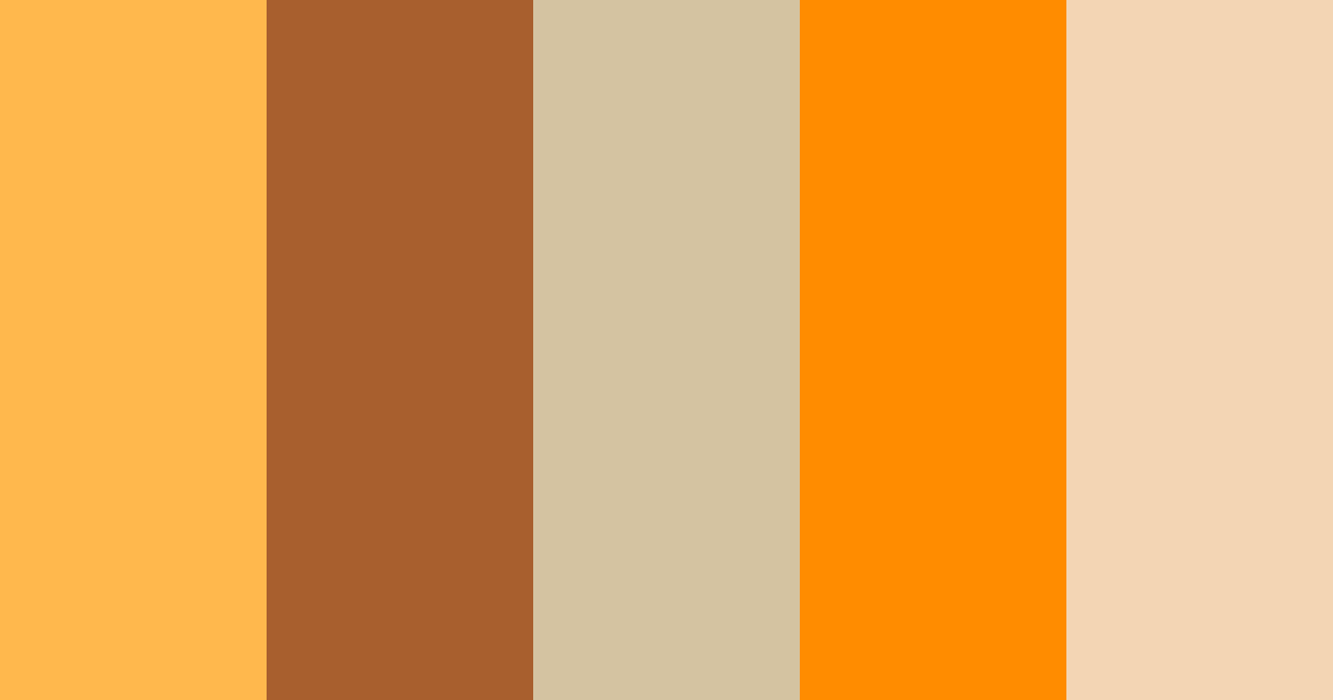Download apricot aesthetic color palette PNG image (landscape)