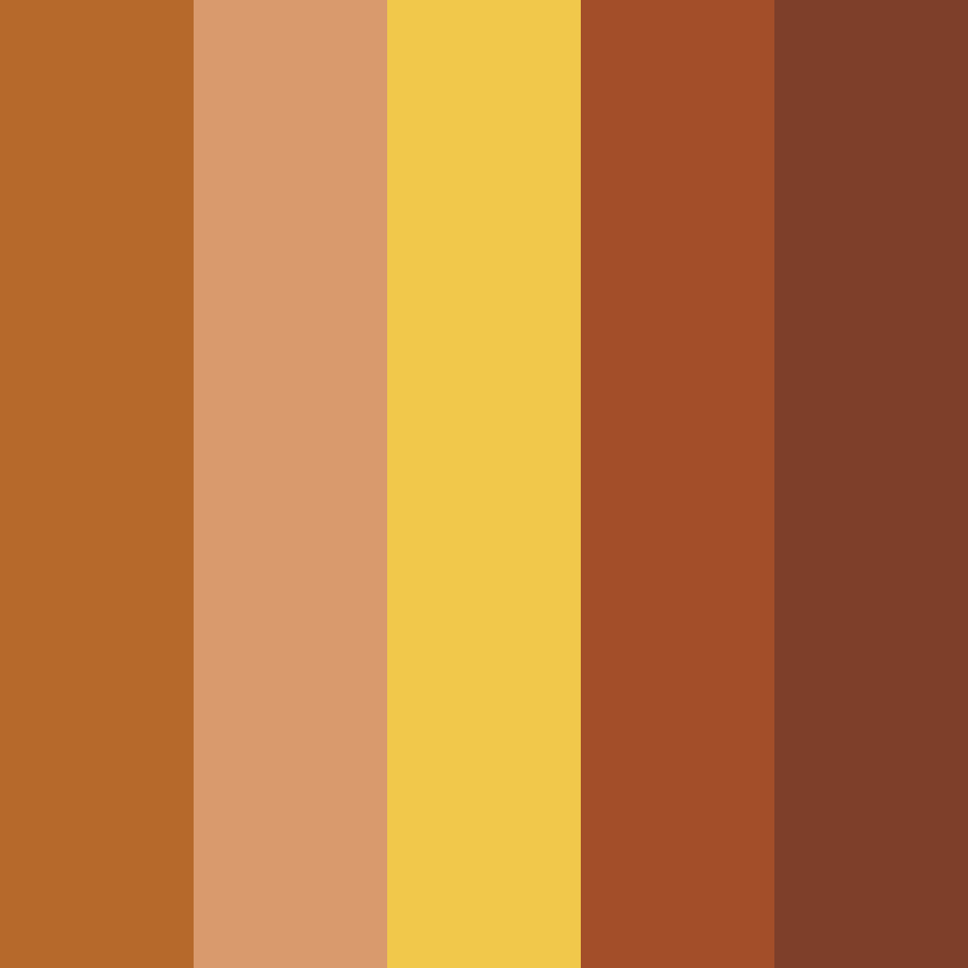 Download autumn glow color palette PNG image (square)