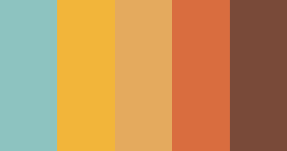 Download peaceful loincloth color palette PNG image (landscape)