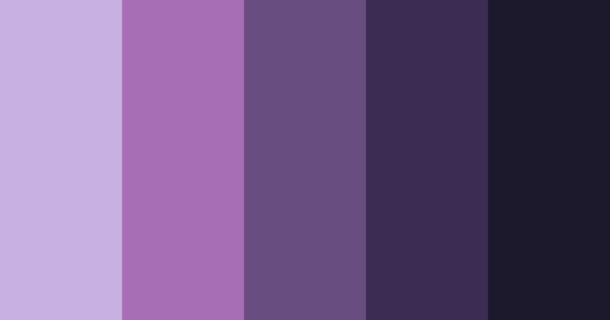 Download starry lilac dreams color palette PNG image (landscape)