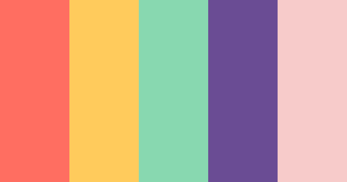 Download retro color palette PNG image (landscape)