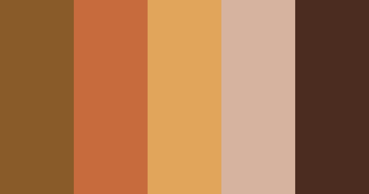 Download chestnut delight color palette PNG image (landscape)
